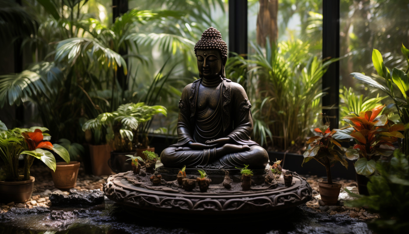 Comment intégrer des statues de Bouddha dans la décoration d'extérieur pour promouvoir la sérénité